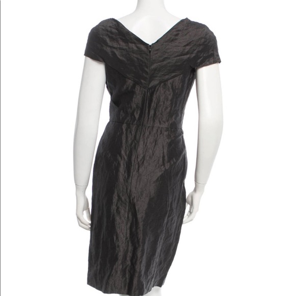 Oscar de la Renta Metallic Cocktail Dress - 6 - Picture 7 of 7